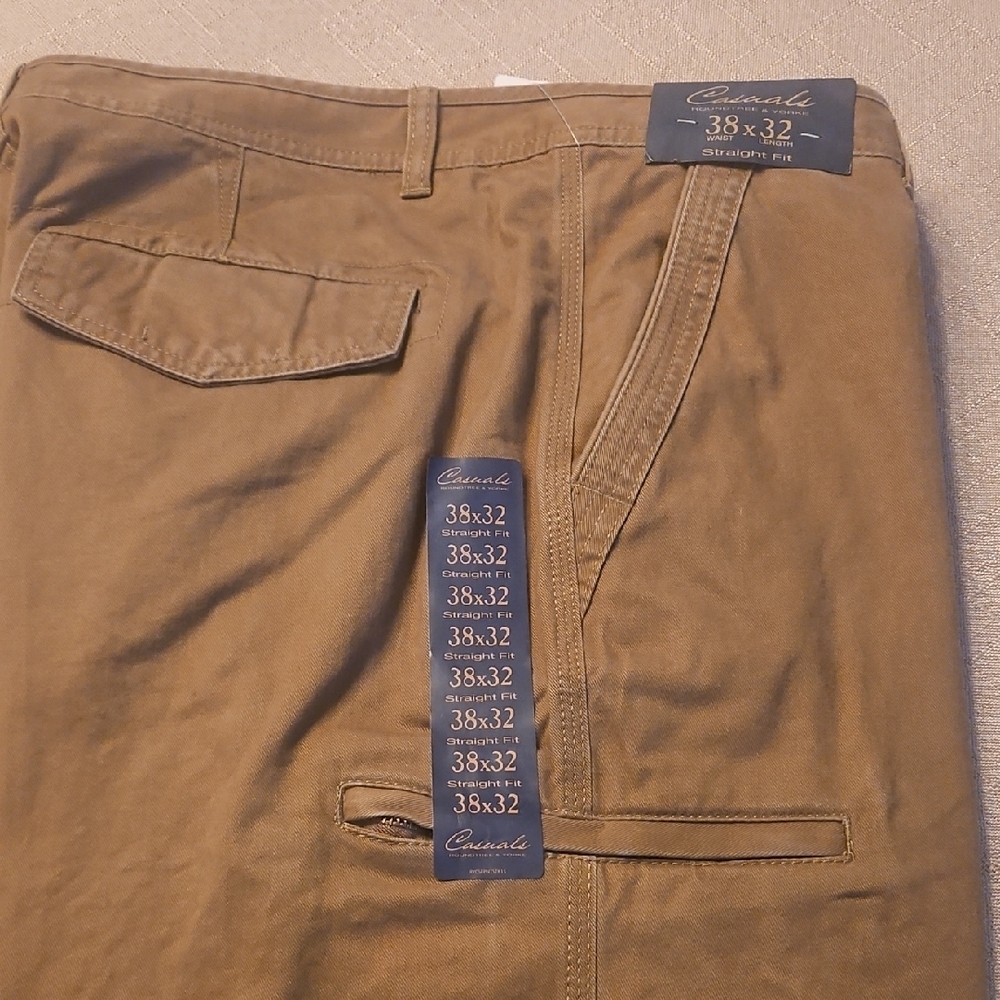 Khaki Pants Cargo Pockets